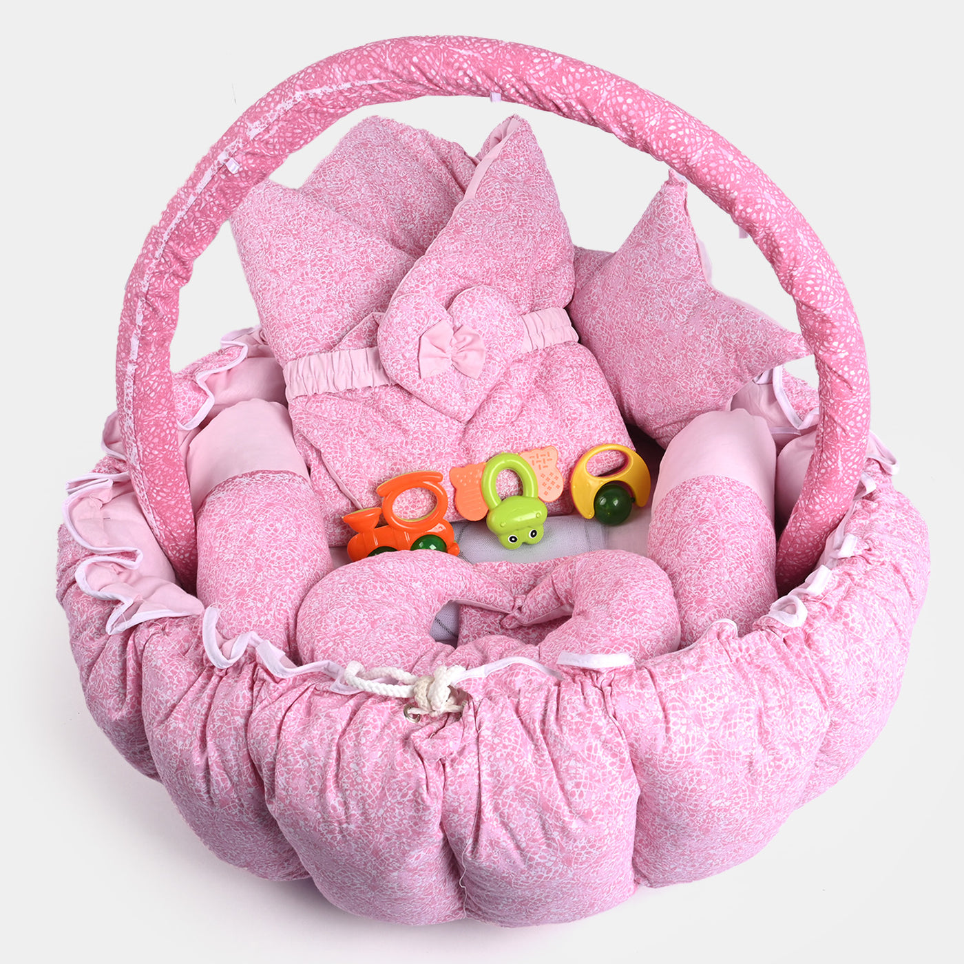 Baby Carry Nest 8PCs Set | Pink