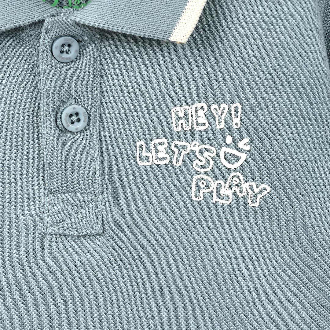 Infant Boys Cotton PK Polo F/S Let's Play
