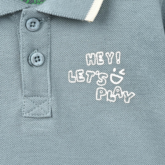 Infant Boys Cotton PK Polo F/S Let's Play