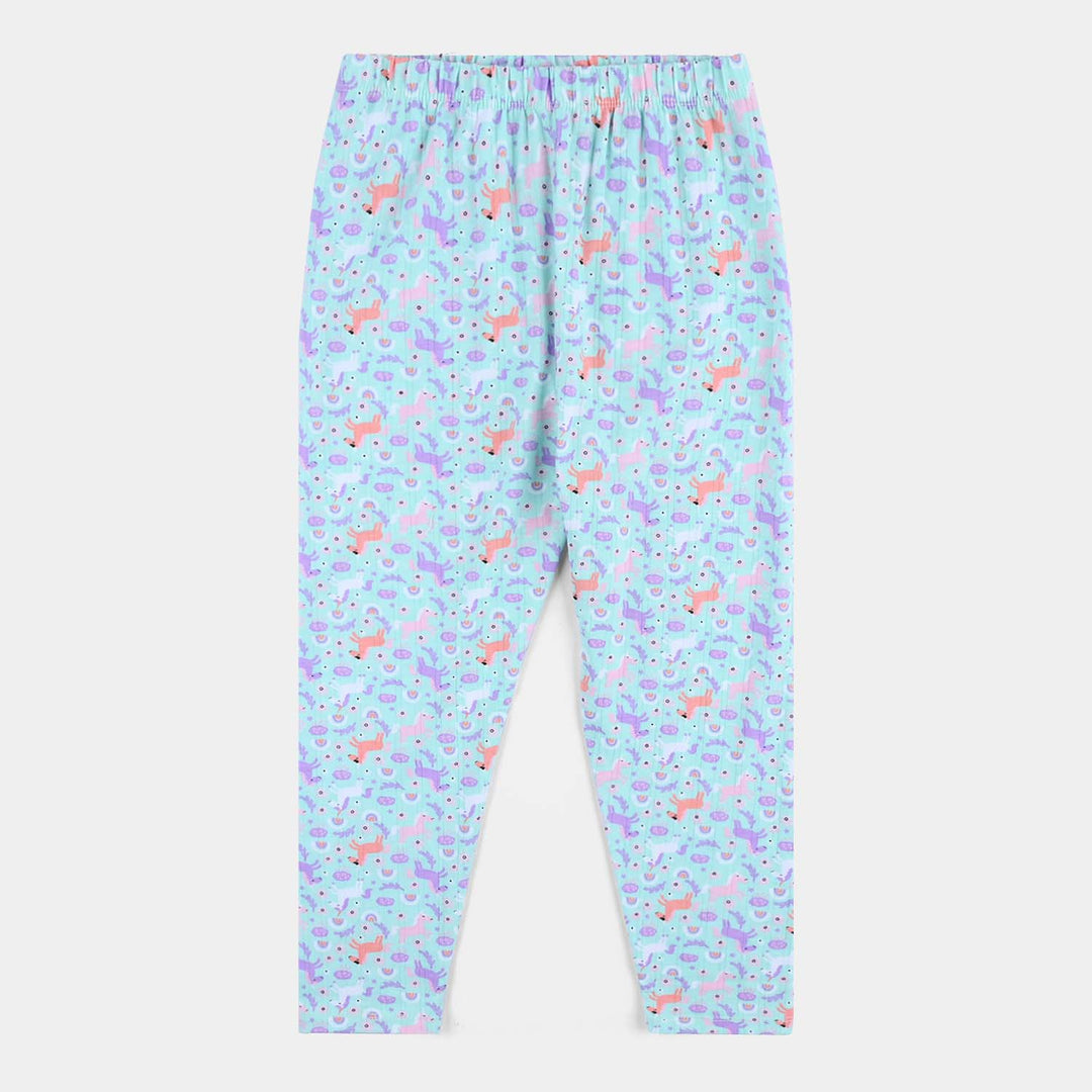 Girls Drop needle Knitted Nightwear-Printed