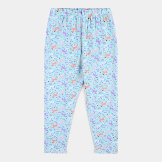 Girls Drop needle Knitted Nightwear-Printed
