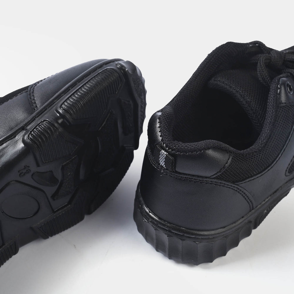 Boys School Shoes ES-05-BLACK