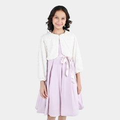 Girls Velvet Bolero Winter Grace (White)