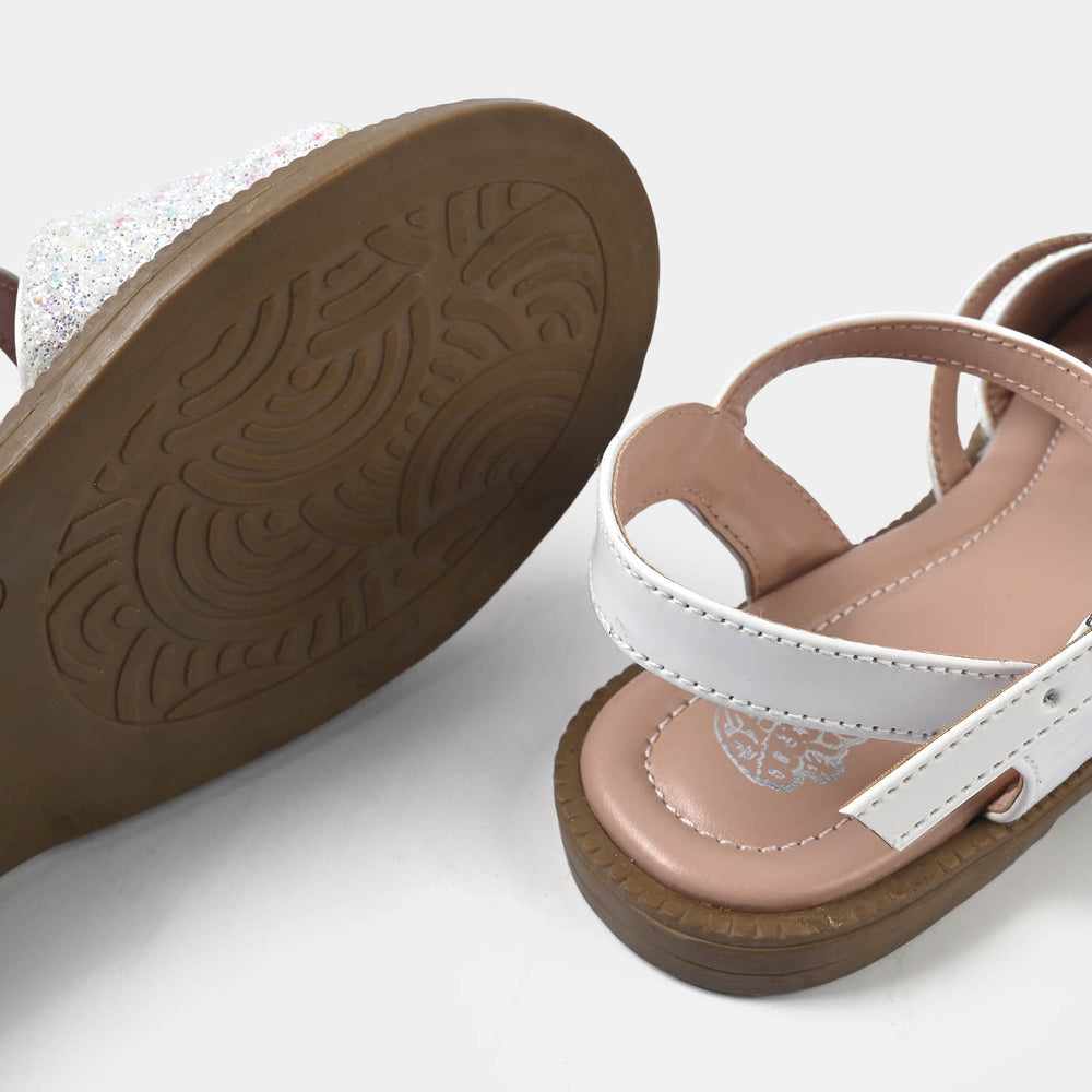 Girls Sandal 456-132-WHITE