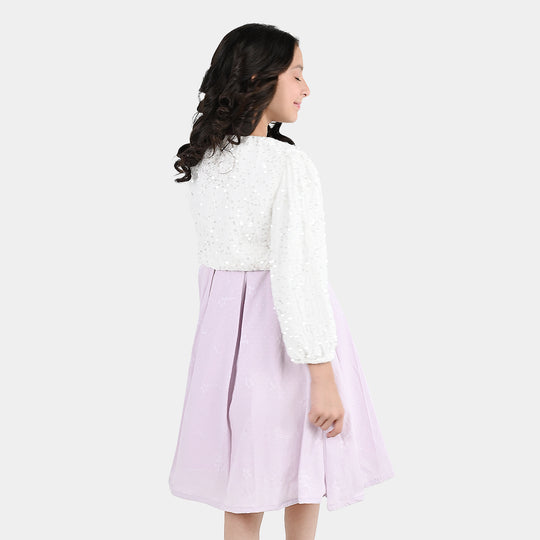 Girls Velvet Bolero Winter Grace (White)