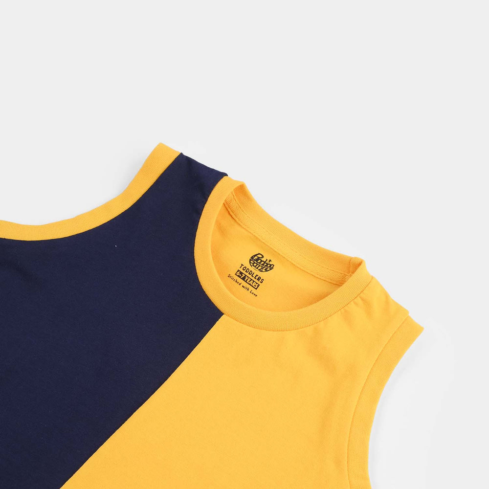 Boys Cotton Jersey Sando Never Give Up-Navy.Blue