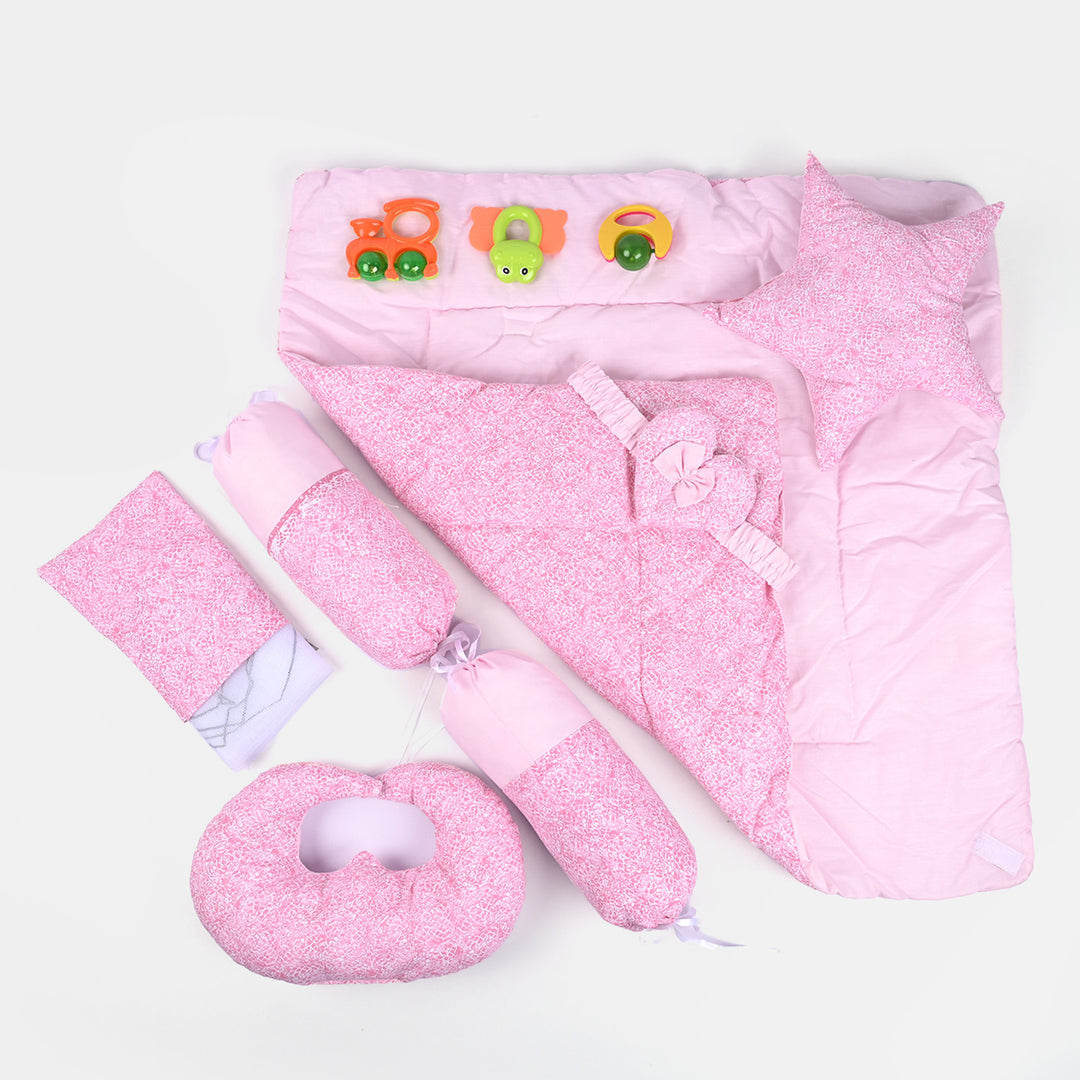 Baby Carry Nest 8PCs Set | Pink