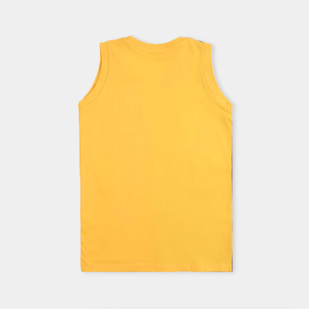 Boys Cotton Jersey Sando Never Give Up-Navy.Blue
