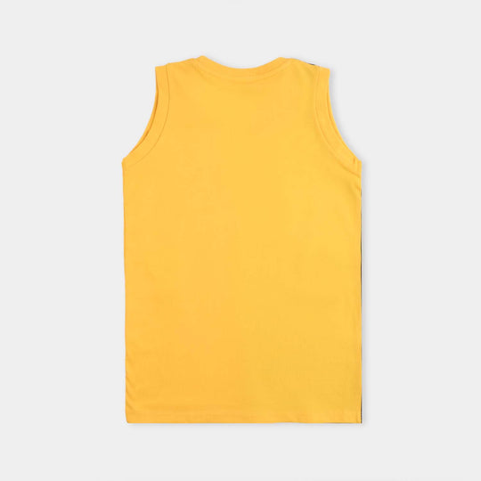 Boys Cotton Jersey Sando Never Give Up-Navy.Blue