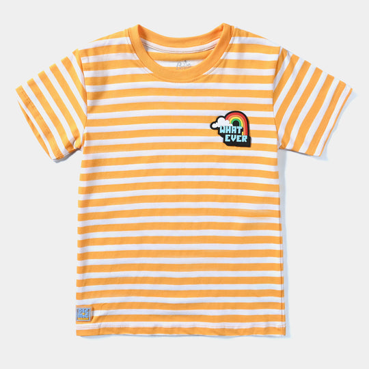 Girls Cotton Jersey T-Shirt H/S What Ever-Citrus