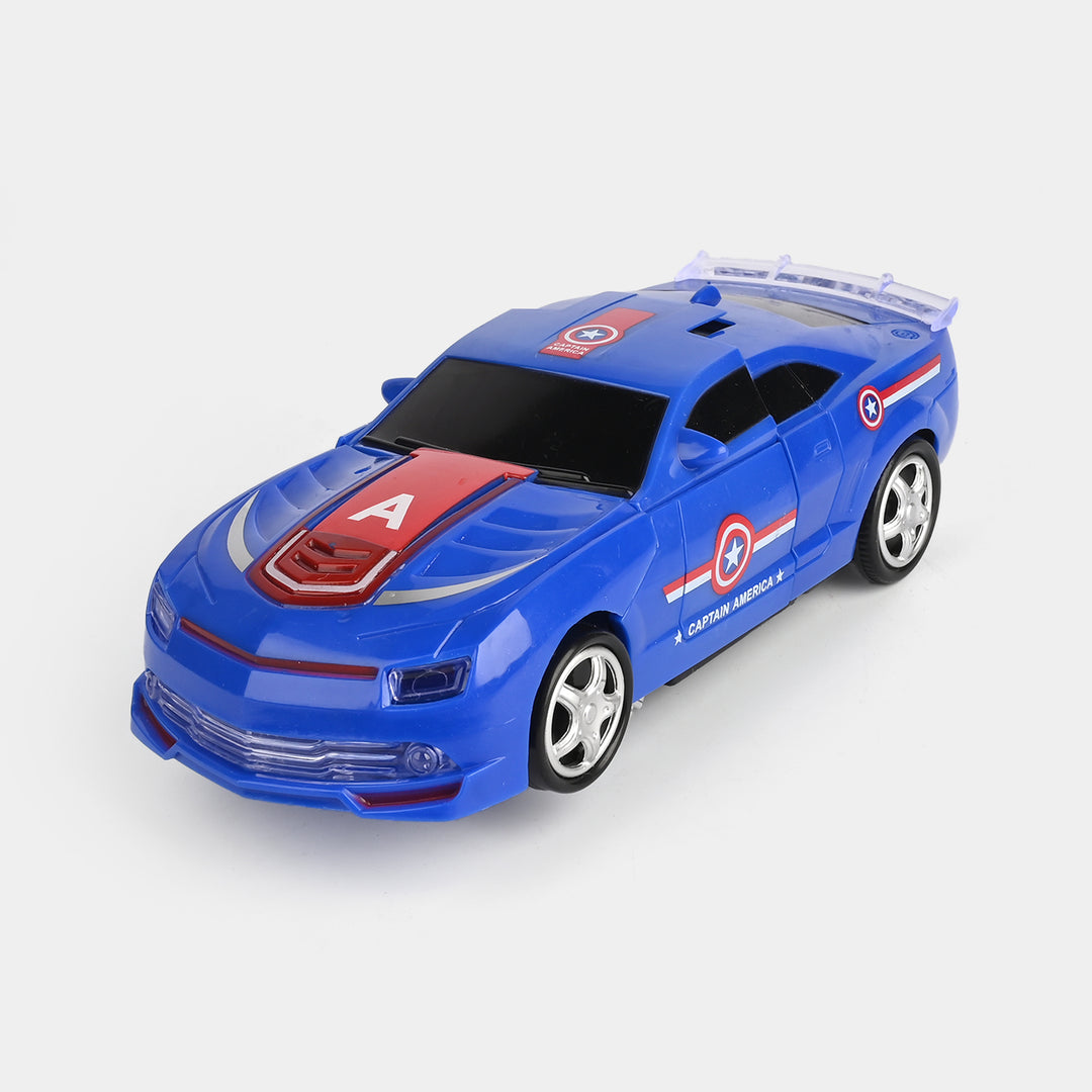 Mechanical Robot Deformation Car Toy with Light & Music