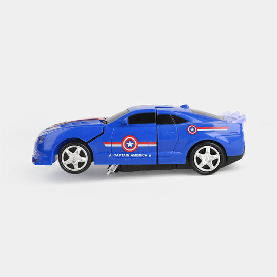 Mechanical Robot Deformation Car Toy with Light & Music
