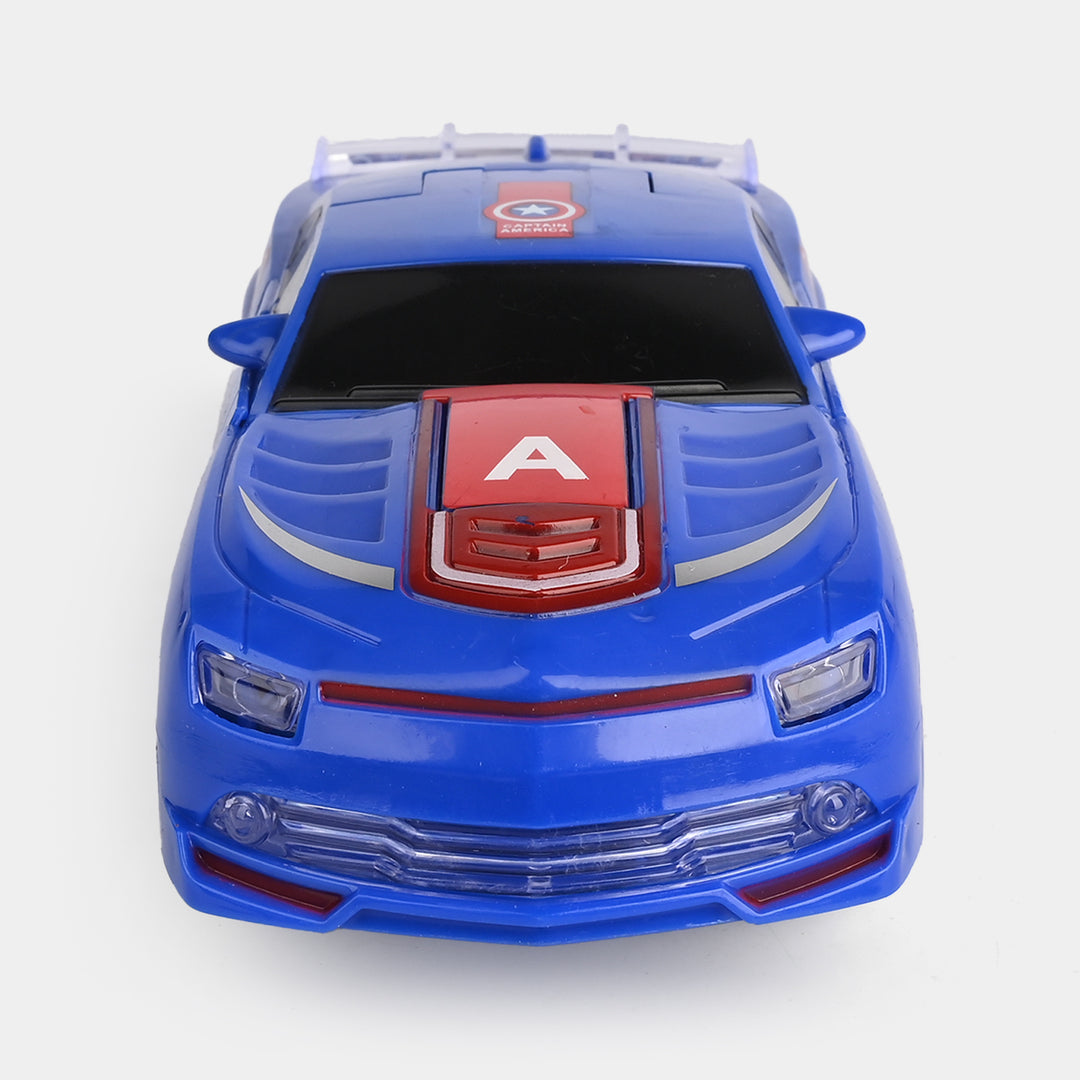 Mechanical Robot Deformation Car Toy with Light & Music