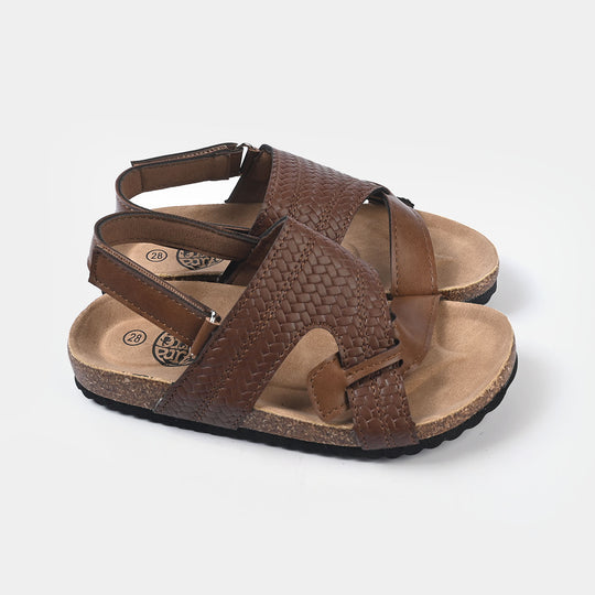 Boys Sandal 716-21-BROWN