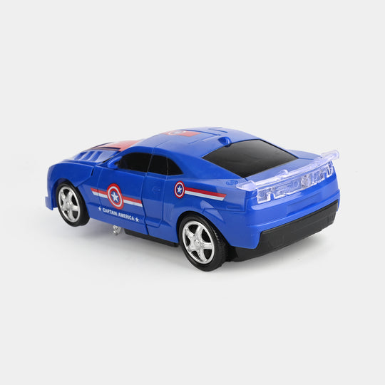 Mechanical Robot Deformation Car Toy with Light & Music