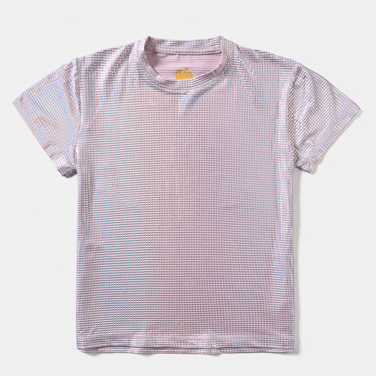 Girls Cotton Jersey T-Shirt Sequence