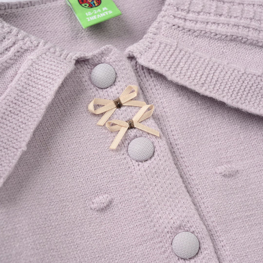 Infant Girls Acrylic Sweater-Fish Frill