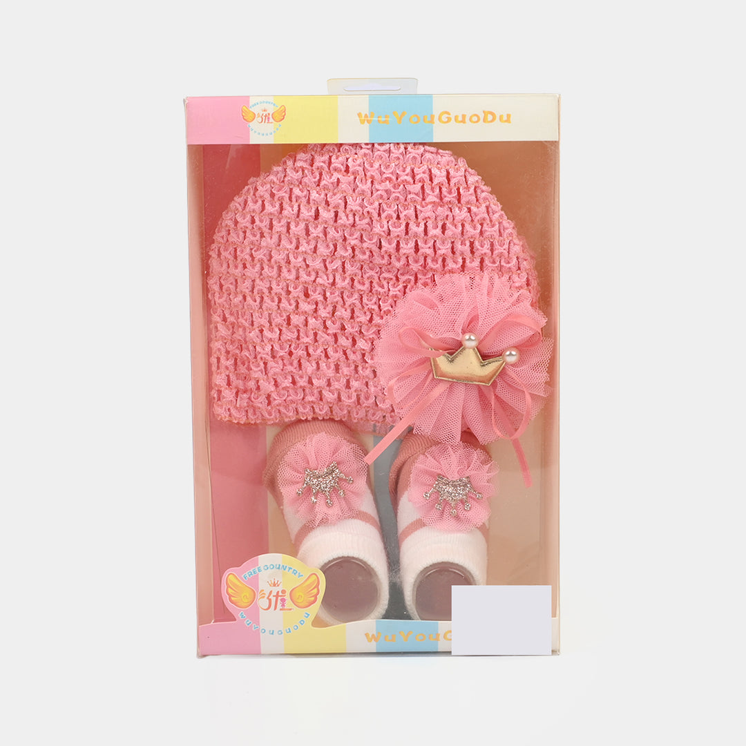 Baby Cap/Hat + Socks Set