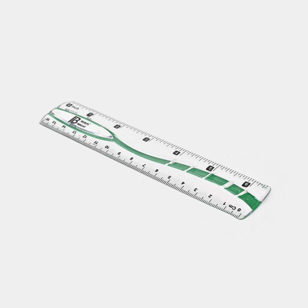 Bright Plastic Scale 6"Inches