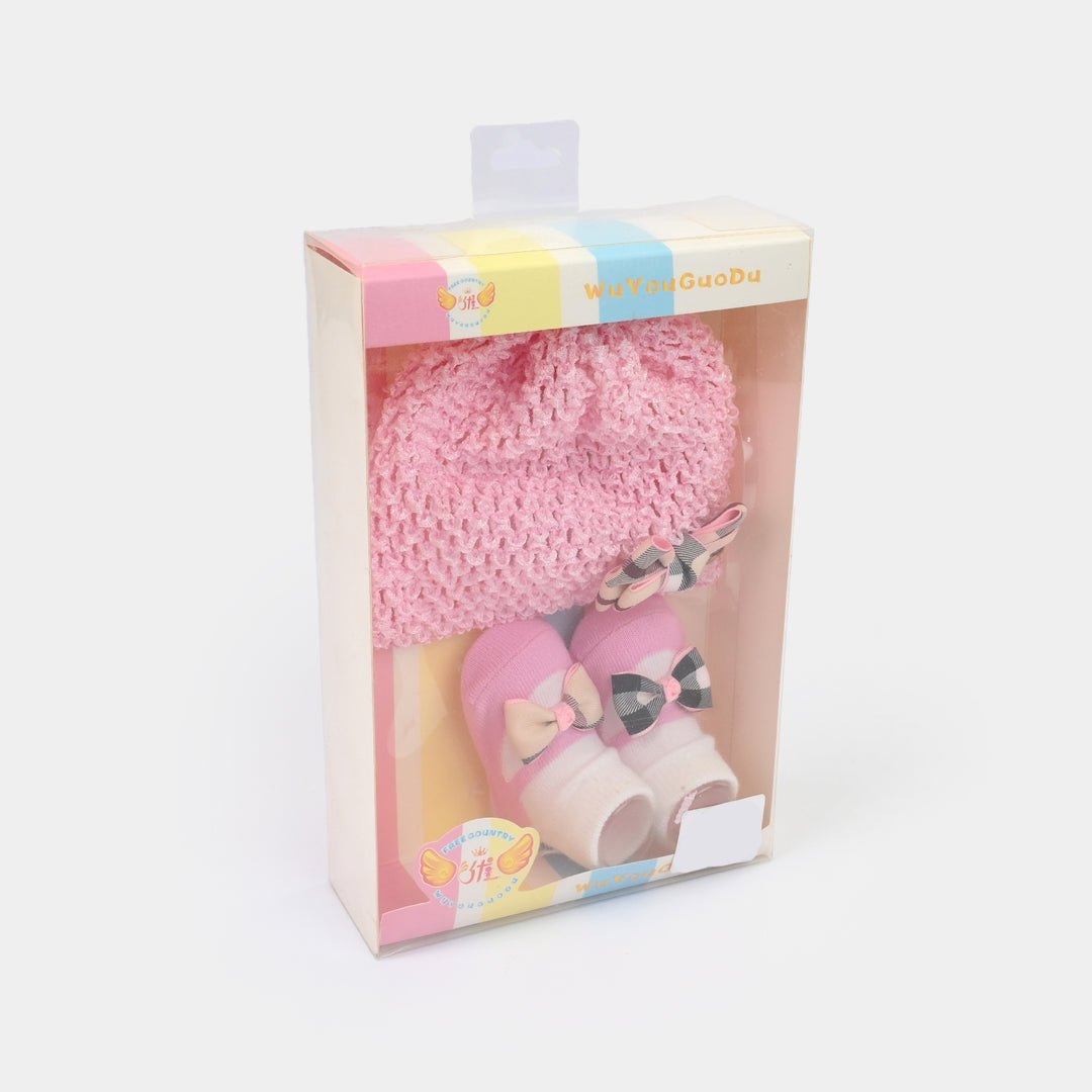Baby Cap/Hat + Socks Set