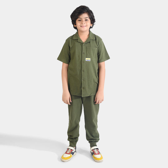 Boys Jumbo Pique 2 Piece Suit the Rules