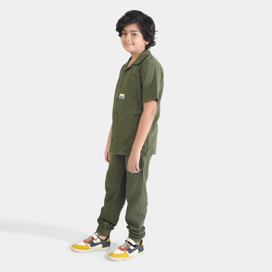 Boys Jumbo Pique 2 Piece Suit the Rules
