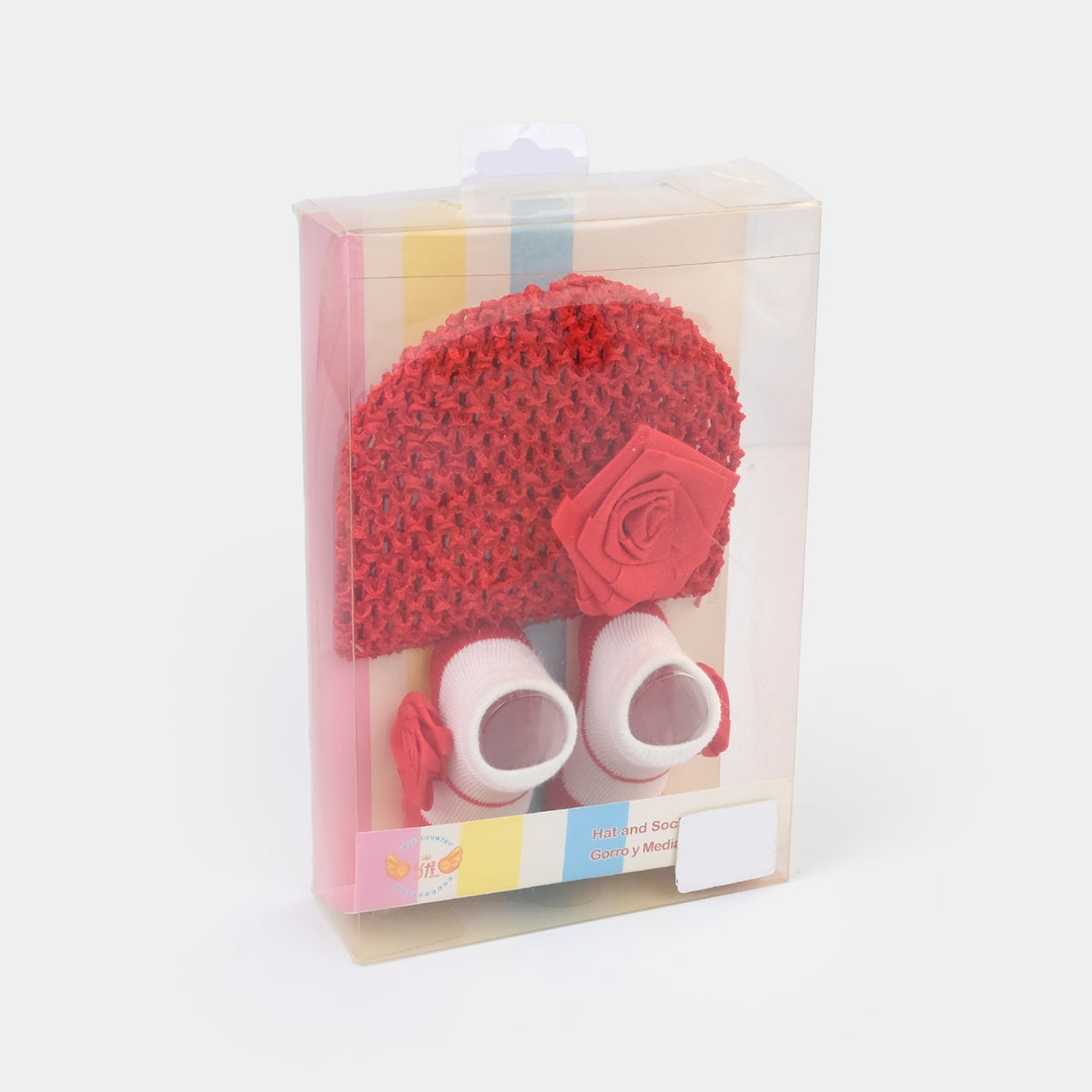 Baby Cap/Hat + Socks Set