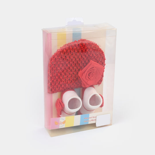 Baby Cap/Hat + Socks Set