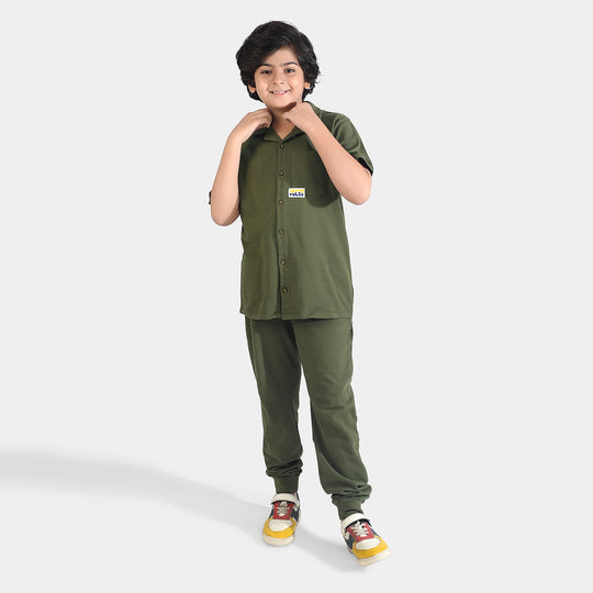 Boys Jumbo Pique 2 Piece Suit the Rules