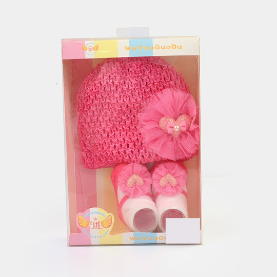 Baby Cap/Hat + Socks Set