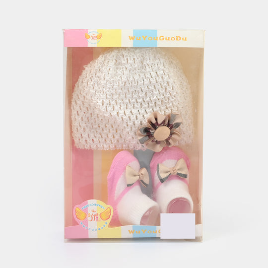 Baby Cap/Hat + Socks Set