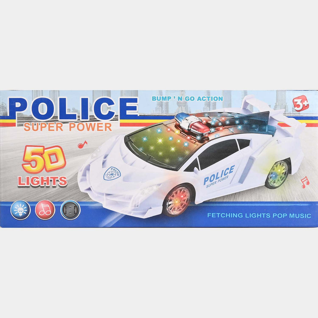 Police Car With 5D Light
