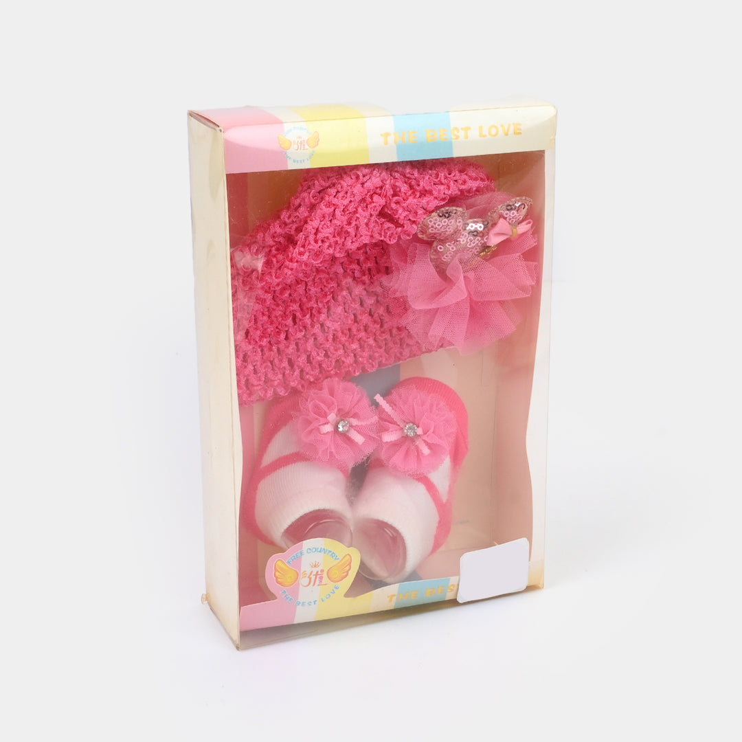 Baby Cap/Hat + Socks Set