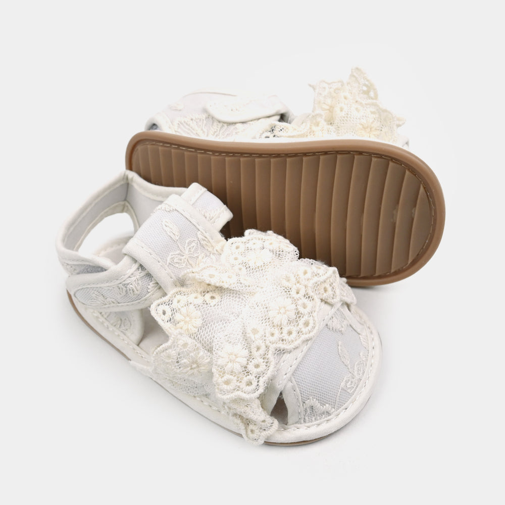 Baby Girl Shoes D132-White