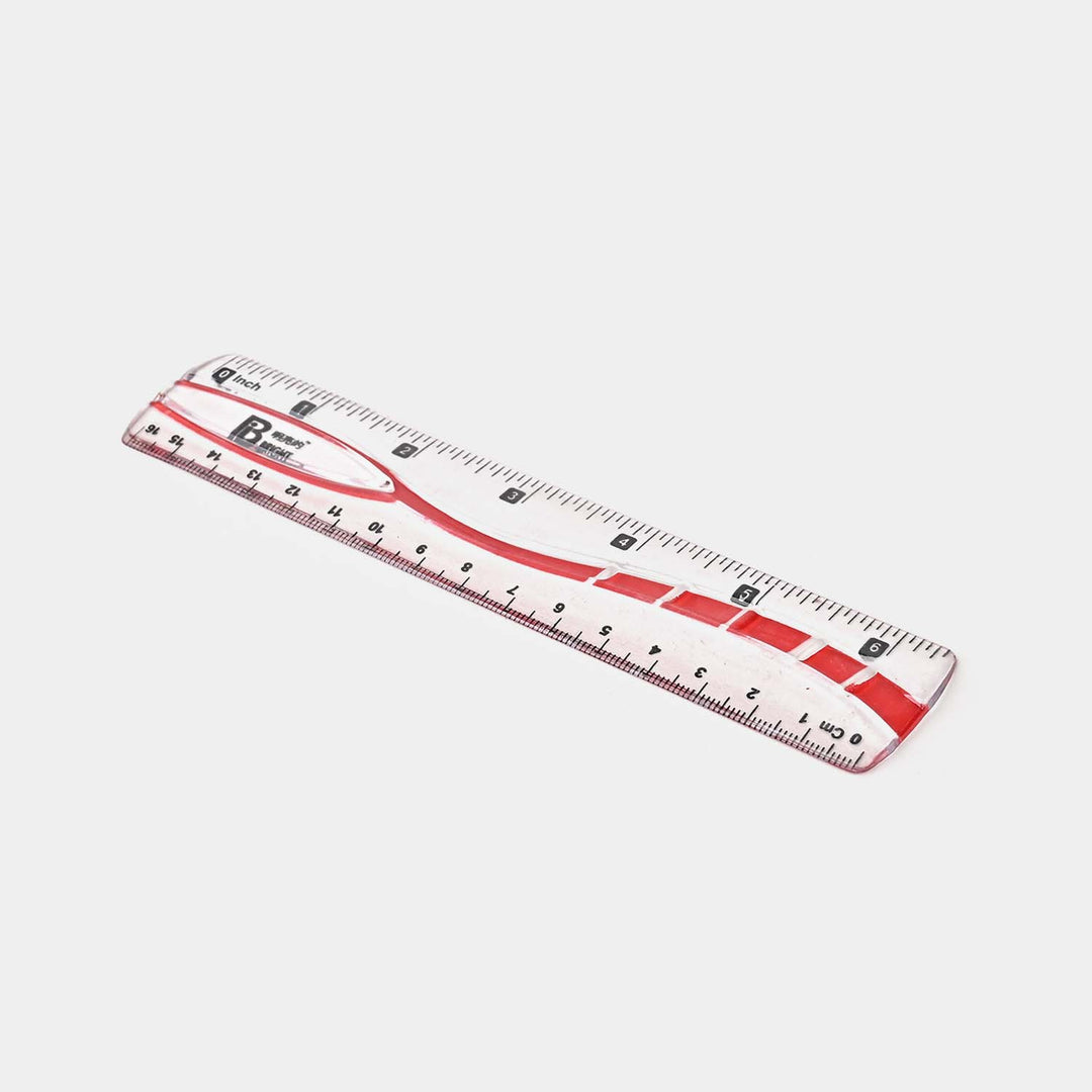 Bright Plastic Scale 6"Inches