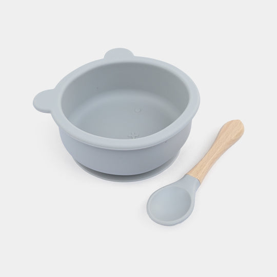 Silicone Bowl & Spoon Feeding Set