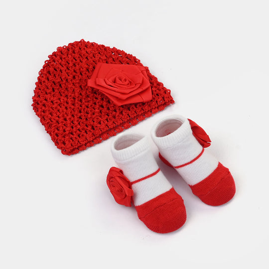 Baby Cap/Hat + Socks Set