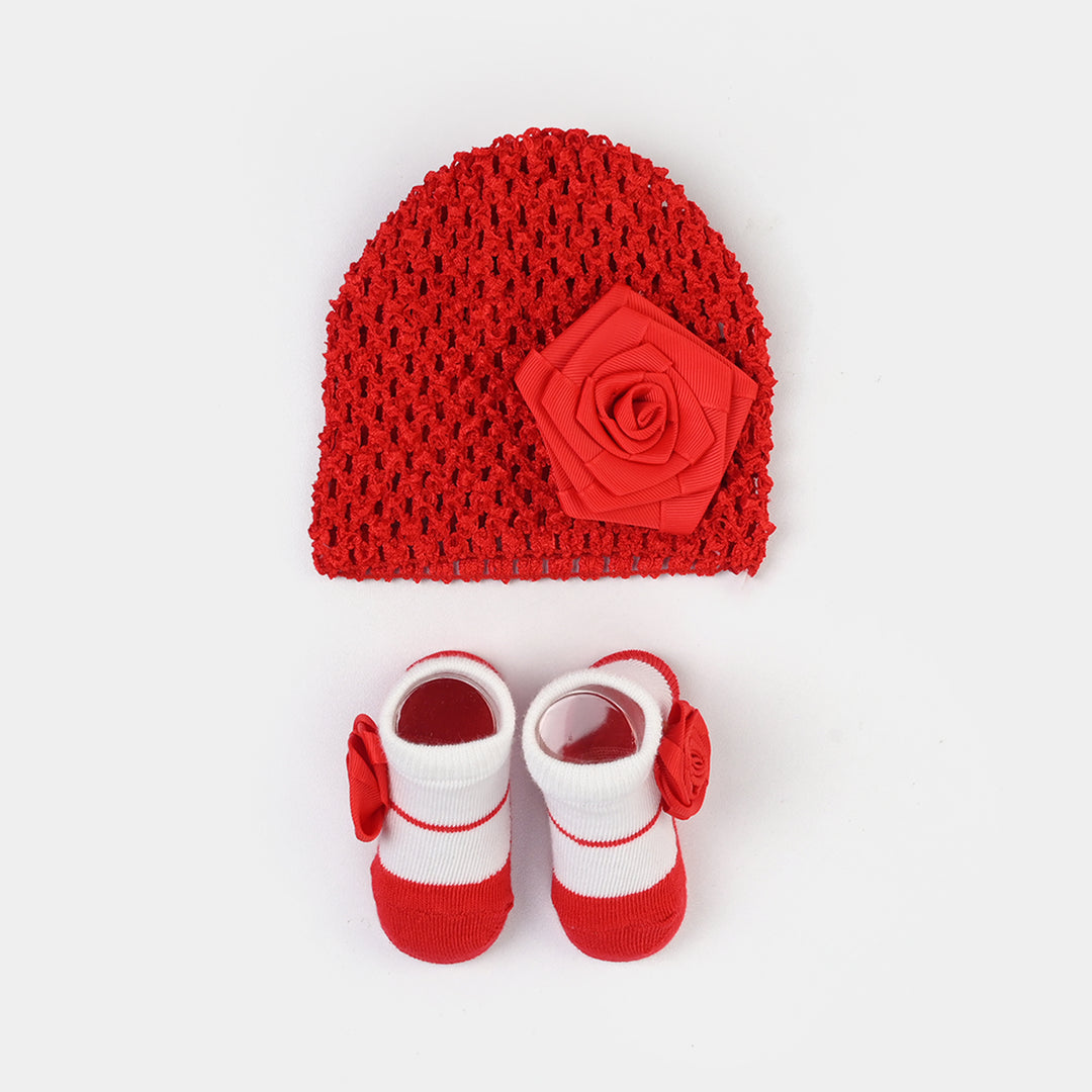 Baby Cap/Hat + Socks Set