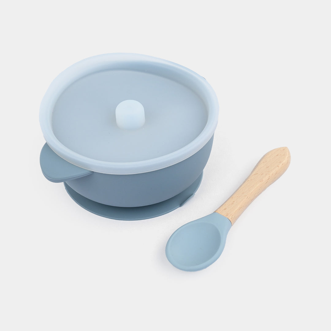 Silicone Bowl & Spoon Feeding Set