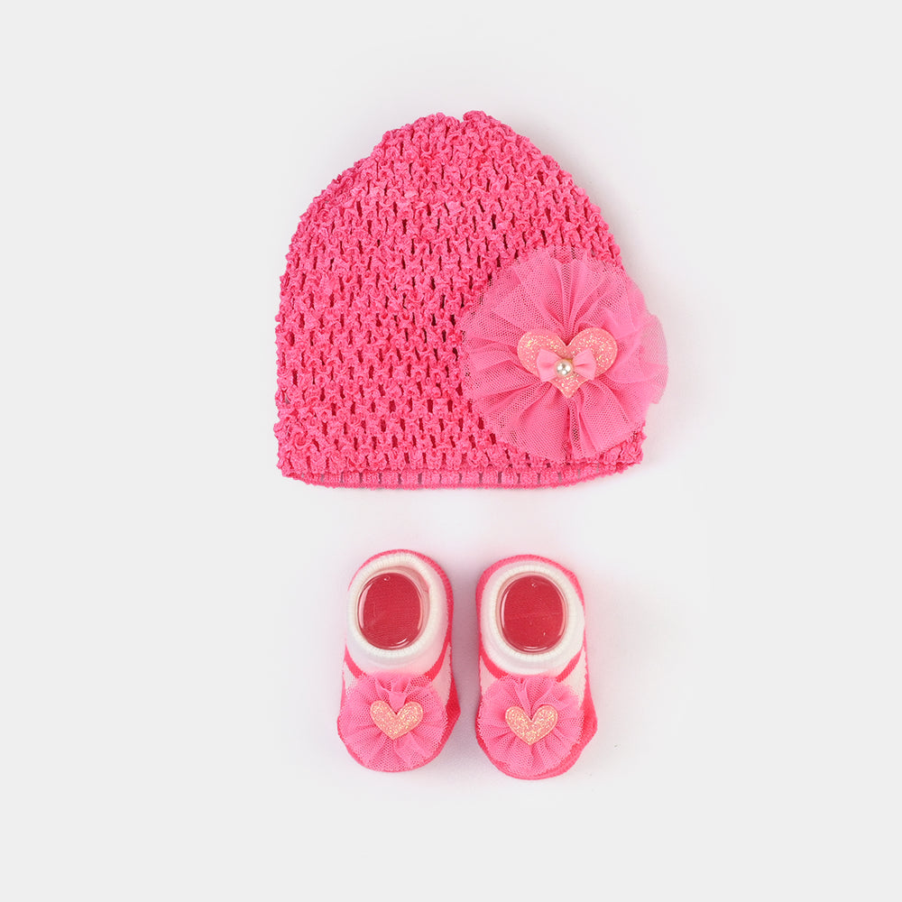 Baby Cap/Hat + Socks Set