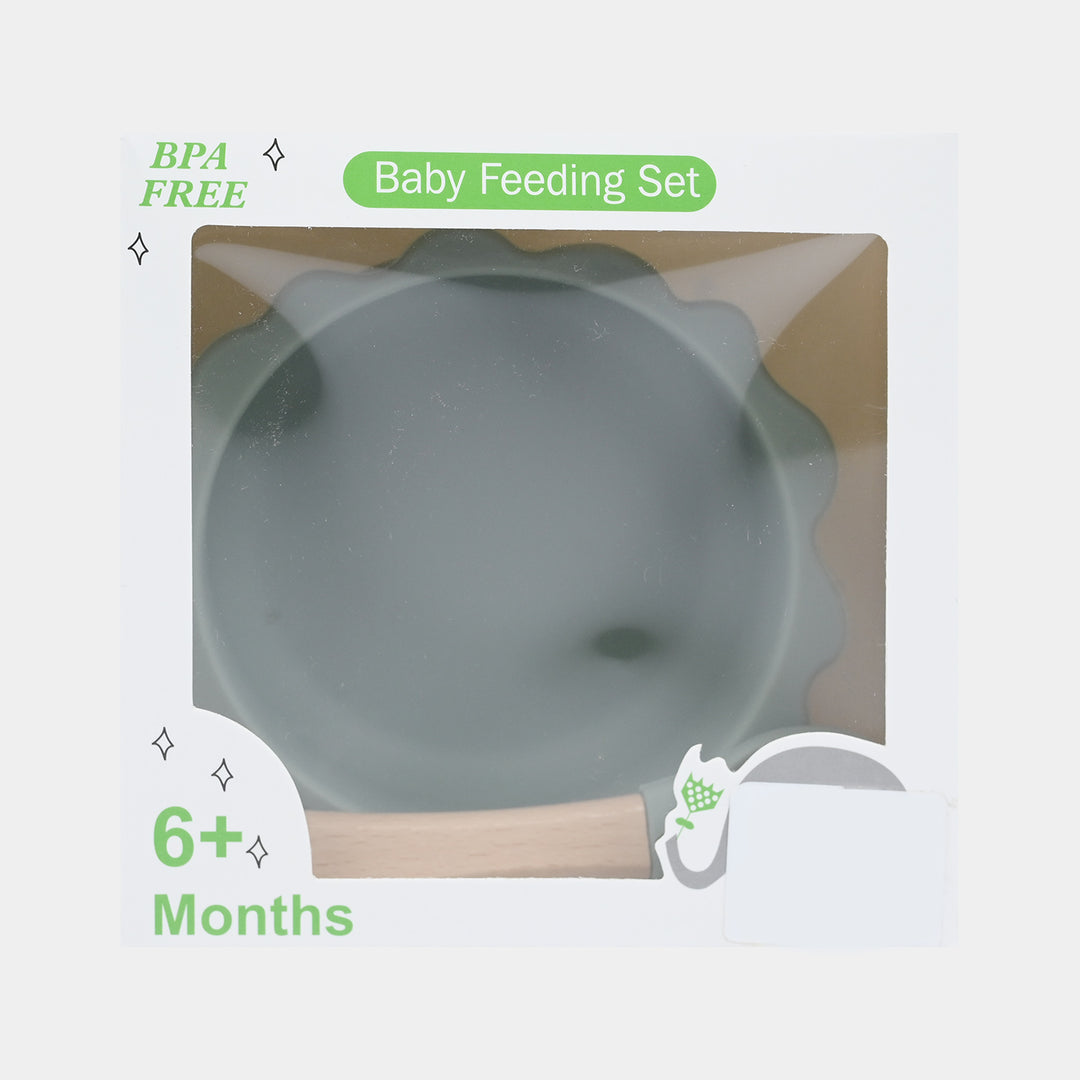 Silicone Bowl & Spoon Feeding Set