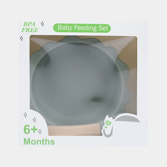 Silicone Bowl & Spoon Feeding Set
