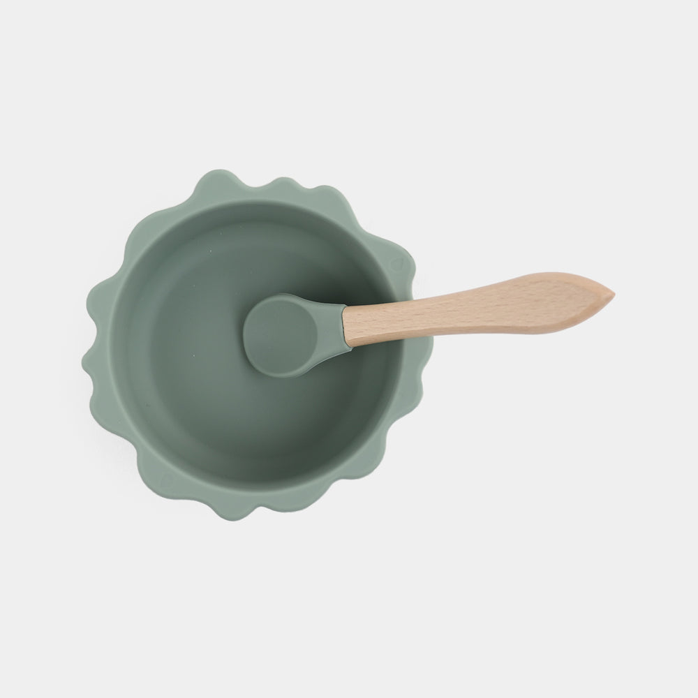 Silicone Bowl & Spoon Feeding Set