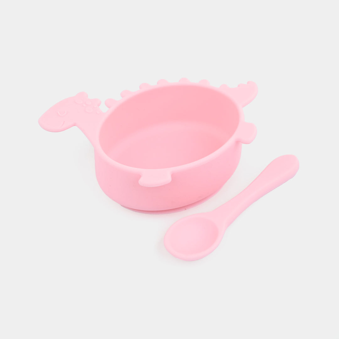 Silicone Bowl & Spoon Feeding Set