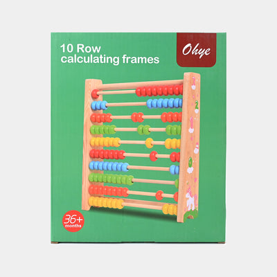 Wooden 10 Row Calculating Frames