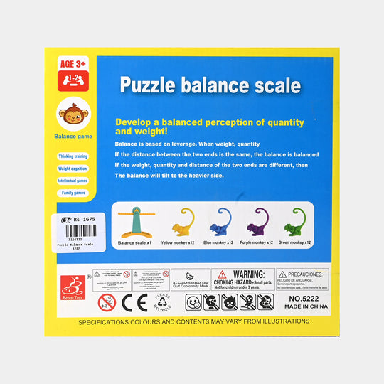 Puzzle Balance Scale For Kids