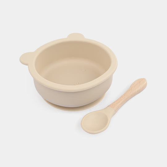 Silicone Bowl & Spoon Feeding Set