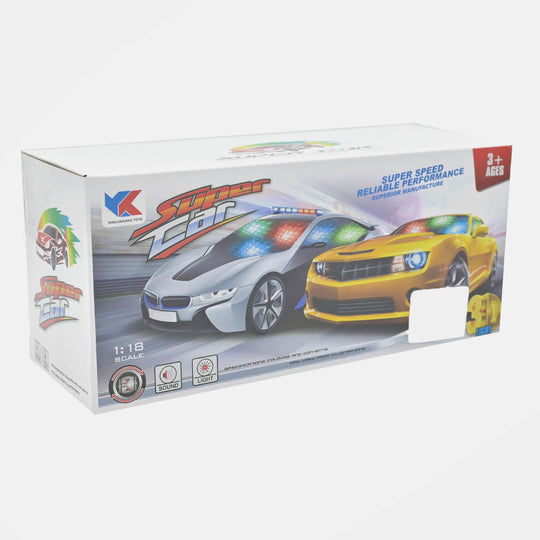 Universal Wheel Super Car With Light & Music For Kids