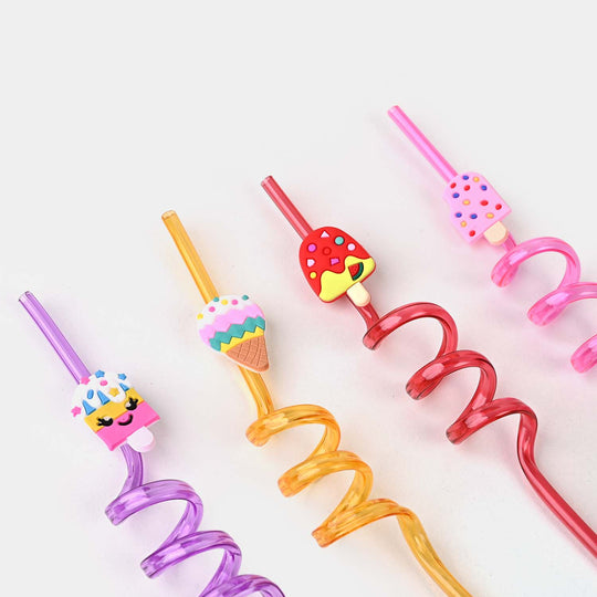 Spiral Fancy Straw 3D 4Pcs