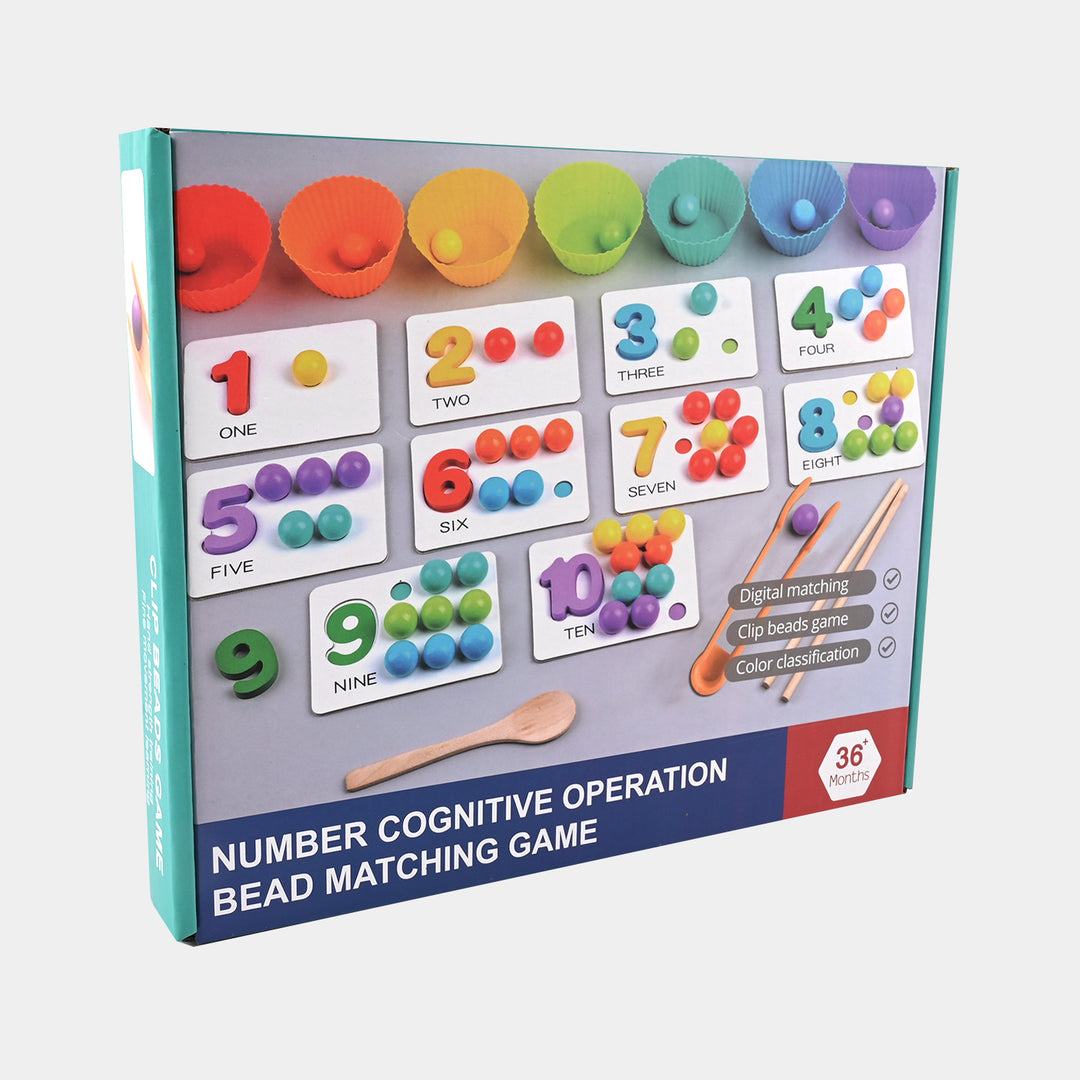 Wooden Number Cognitive Matching Game A142 Price in Pakistan | Bachaa Party